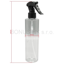 250 ml čirá lahvička + mini trigger černý