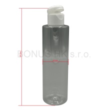 200 ml čirá lahvička + flip top oblý