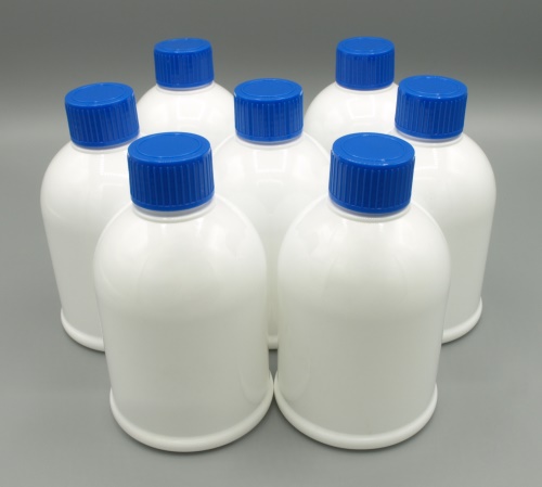 300ml bílá lahvička + uzávěr s těsnící vložkou 7ks