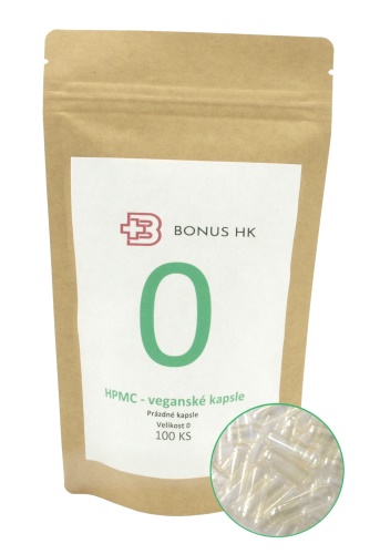 Prázdné celulózové kapsle 0 balení 100 ks