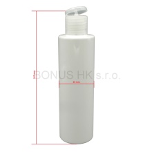 200 ml bílá lahvička + uzávěr flip top