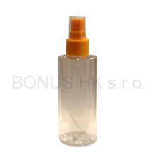 150 ml čirá lahvička + oranžový rozprašovač