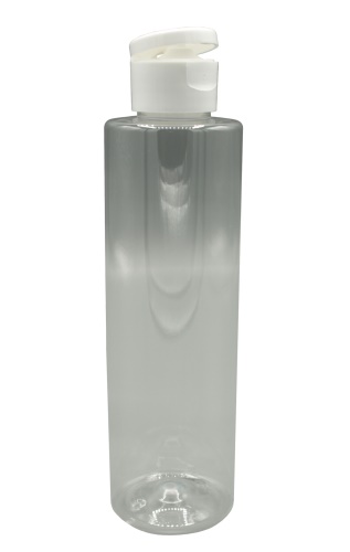 200 ml čirá lahvička + flip top plochý