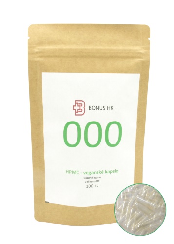 Prázdné celulozové kapsle 000 balení 100ks