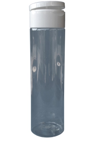 250 ml čirá lahvička + uzávěr bílá/bílá