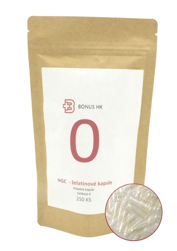 Prázdné želatinové kapsle 0 balení 250ks