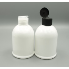 300ml bílá lahvička + čirý a černý flip top uzávěr