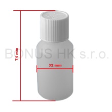 35 ml natur lahvička + uzávěr s dětskou pojistkou