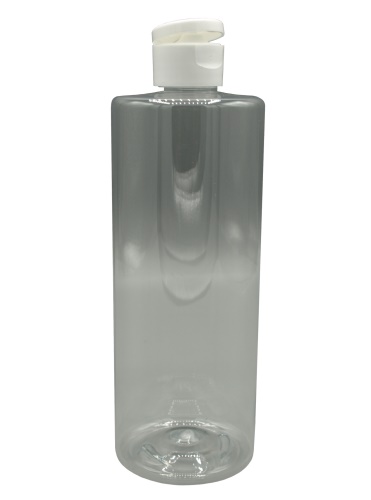 400 ml čirá lahvička + flip top plochý