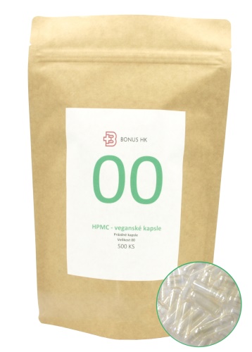 Prázdné celulozové kapsle 00 balení 500ks