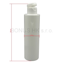 200 ml bílá lahev + flip top oblý