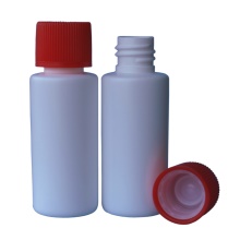 30 ml lahvička + uzávěr s dětskou pojistkou bílá/červená