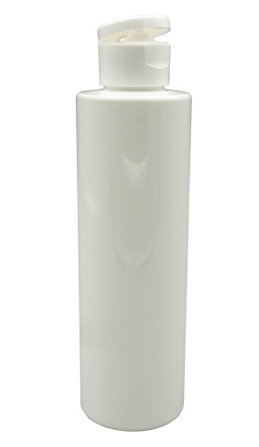 200 ml bílá lahvička + flip top plochý 