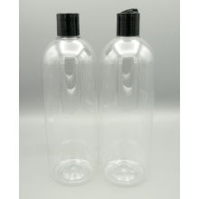 1000ml čirá lahvička + černý disk top uzávěr 2 ks