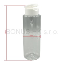 400 ml čirá lahvička + uzávěr bílá/bílá
