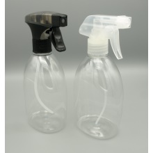 500ml čirá lahvička + černý a čirý trigger 1+1 ks