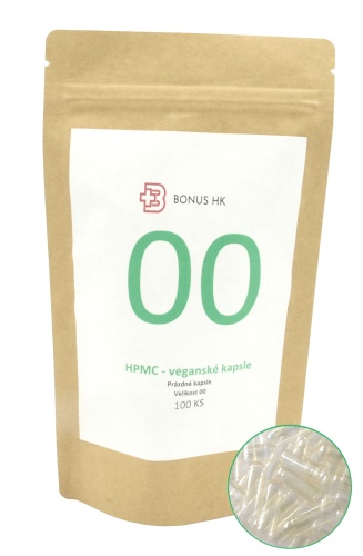 Prázdné celulozové kapsle 00 balení 100ks