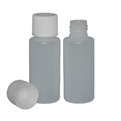 30 ml lahvička + uzávěr s dětskou pojistkou natur/bílá