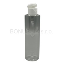 200 ml čirá lahvička + flip top oblý