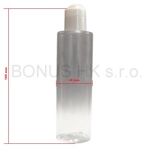 200 ml čirá lahvička + uzávěr disk top