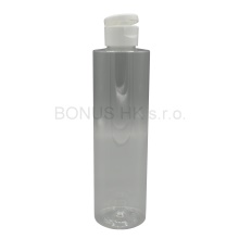 250 ml čirá lahvička + flip top plochý