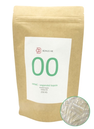 Prázdné celulozové kapsle 00 balení 250ks