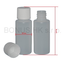 30 ml lahvička + uzávěr s dětskou pojistkou natur/bílá