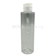 200 ml čirá lahvička + flip top plochý