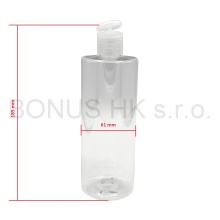 400 ml čirá lahvička + flip top