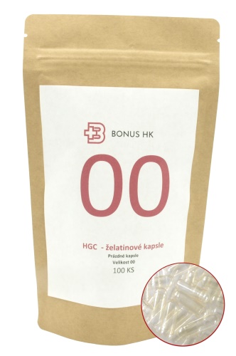 Prázdné želatinové kapsle 00 balení 100ks