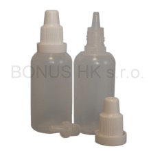 bílý uzávěr s pojistým kroužkem pro 5/10/15/30ml